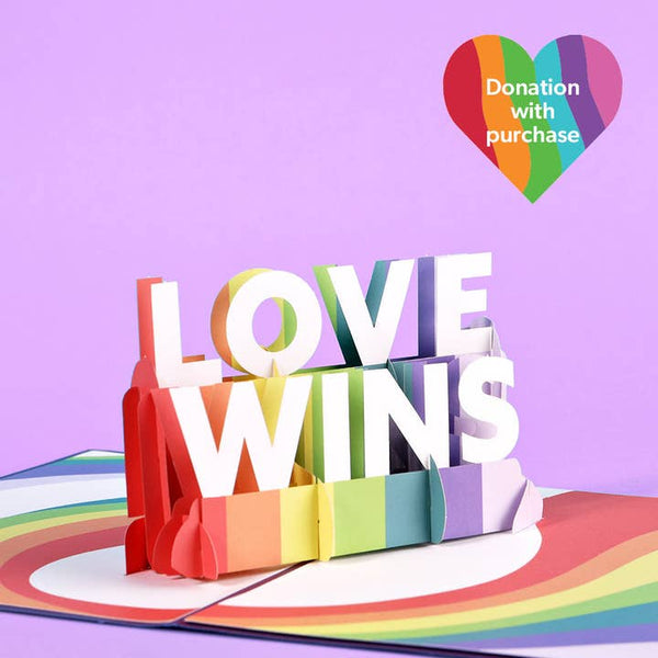 Pop Up Card - Love Wins 5''x7''