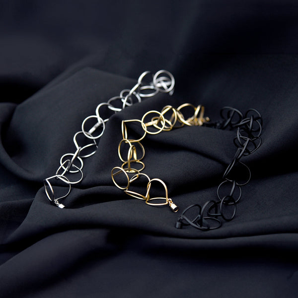 Pursuits: Loops Bracelet - Silver or Gold