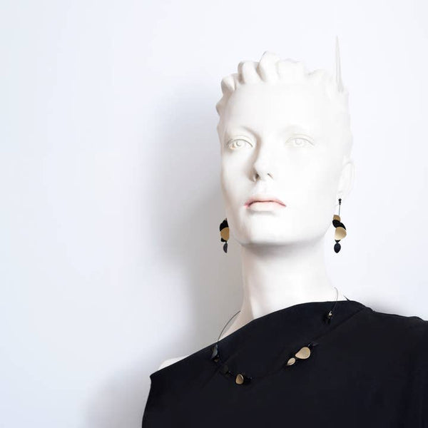 Pursuits: Florae Necklace - Black Silver
