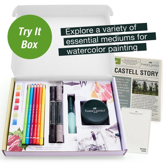 Art & Graphic Try It Box Wet Artist Mediums Assortment