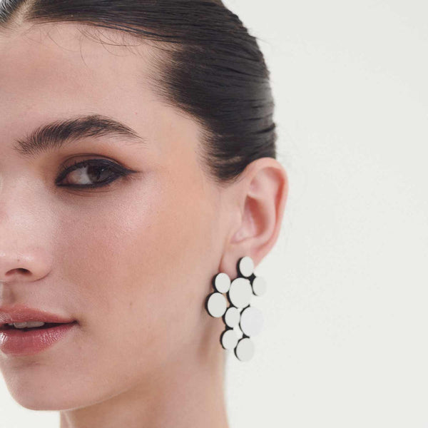 Iskin Sisters - Abstraction V Earrings - Silver
