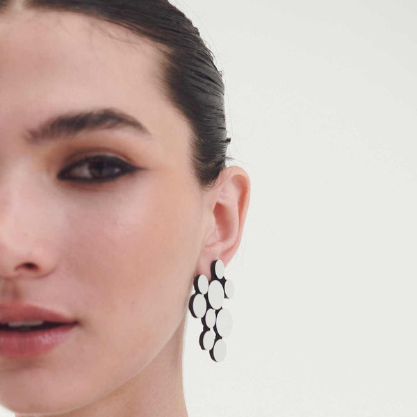 Iskin Sisters - Abstraction V Earrings - Silver