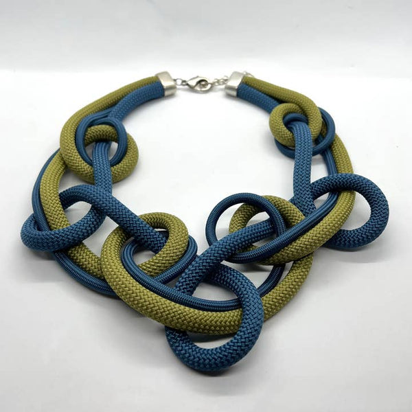 Joy: A Bold Avant-Garde Statement Rope Knotted Necklace