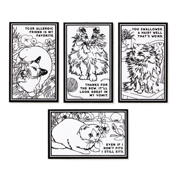 Moody Cats Magic Velvet Coloring Set