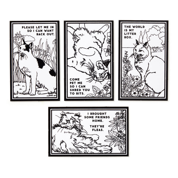 Moody Cats Magic Velvet Coloring Set