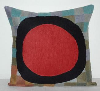 Miro Inspired #1 Circle Pillow