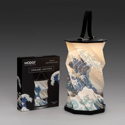 Modgy Hokusai the Great Wave Origami Lantern