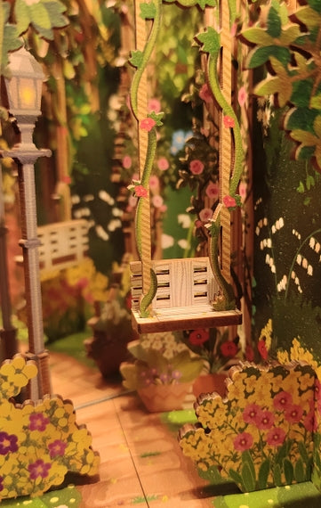 DIY Miniature House Book Nook Kit: Secret Garden