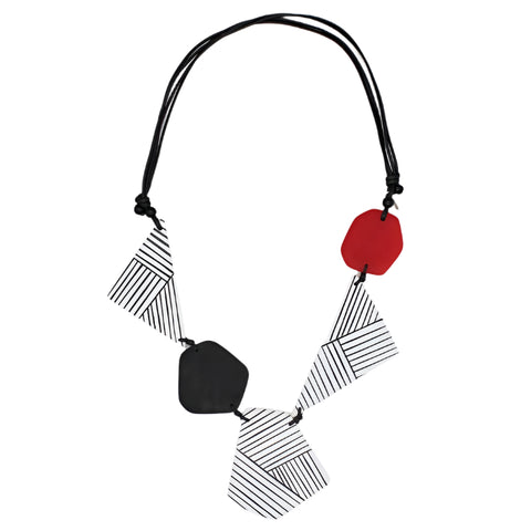 Black/ Red Zenith Necklace