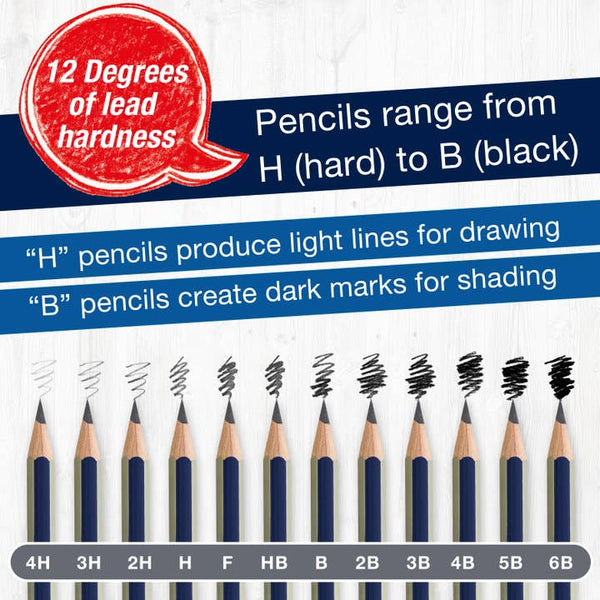 12 Count Goldfaber Graphite Pencil Sketch Set