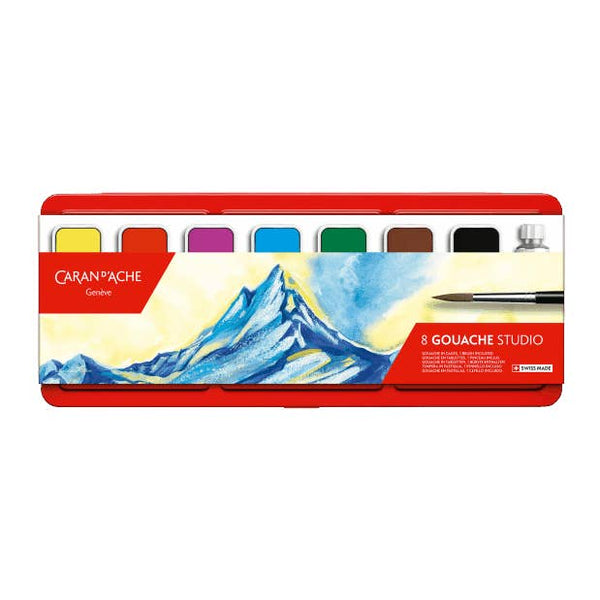 Box of 8 Color Paint Tablets Gouache Studio