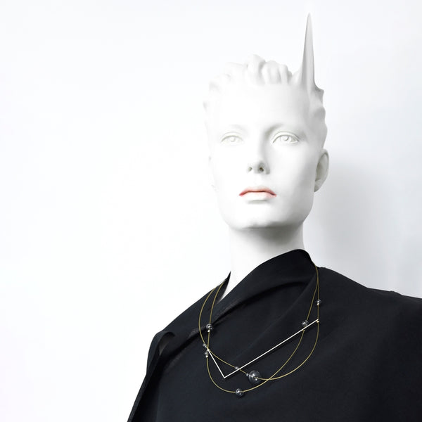 Tikkatock Necklace - Silver Aqua