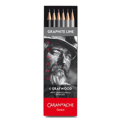 Box of 6 Graphite Pencils (6 Hardness Degrees) Graphite Line
