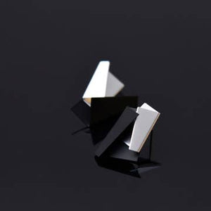 Pursuits: Quire Ear Jackets - Black Silver