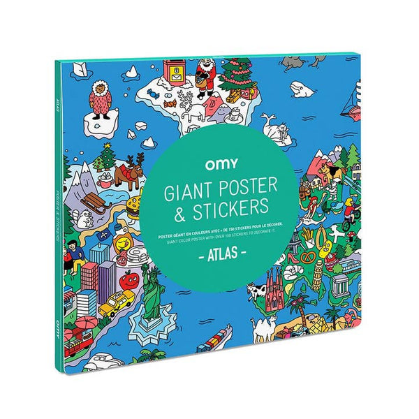 OMY - Atlas Poster and Stickers