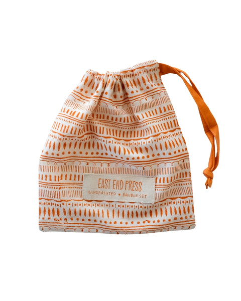 Yuletide Gold Bauble Bag - Set of Three