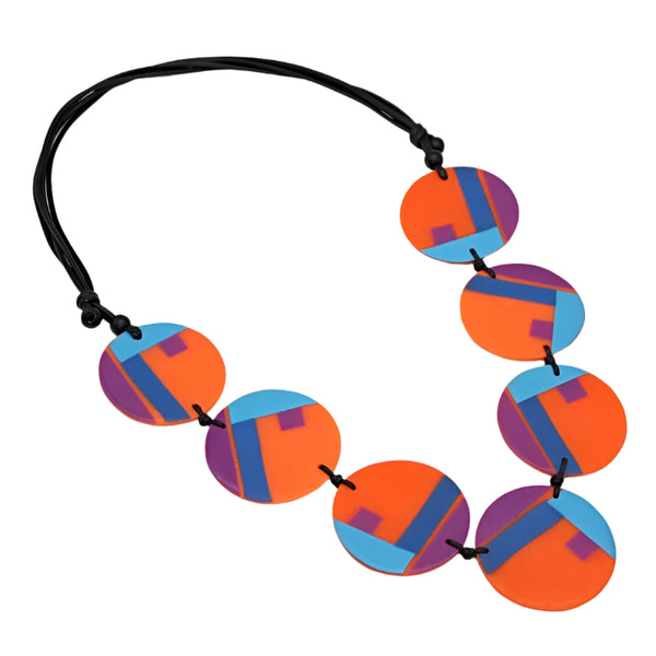 Orange Multi Poppy Necklace