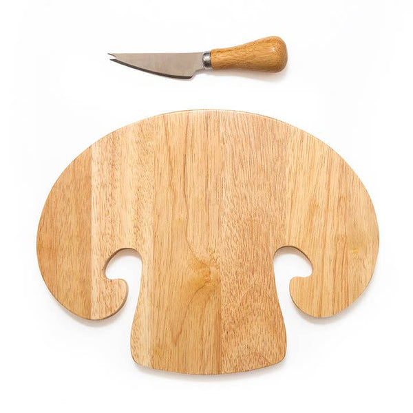 Mushroom Cutting Board & Knife