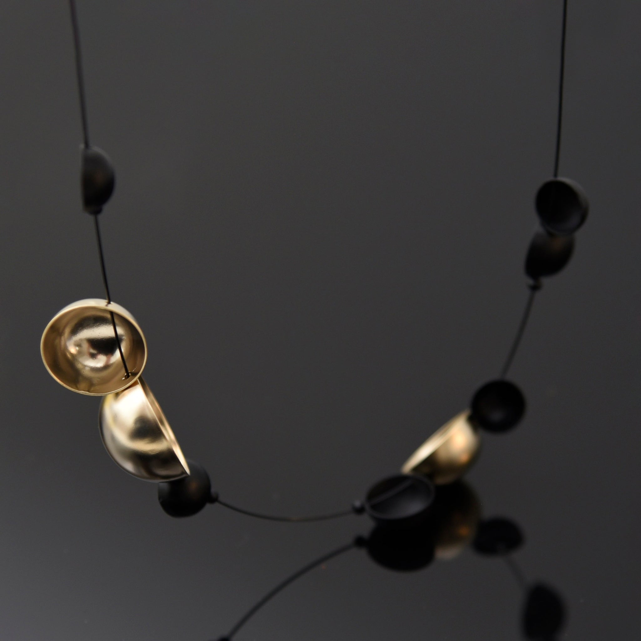 Opus Necklace - Black Gold