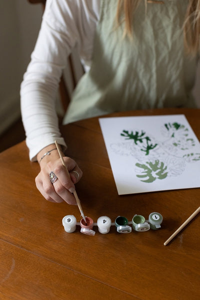 Paint-By-Numbers Kit - Peony Blossoms