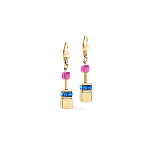 GeoCUBE® Iconic Metallic Earrings Rainbow Gold