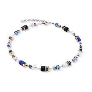 GeoCUBE® Precious Motion Necklace Blue Moon Bicolor