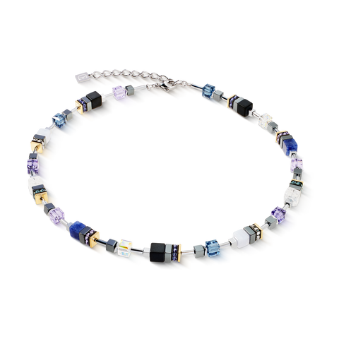 GeoCUBE® Precious Motion Necklace Blue Moon Bicolor