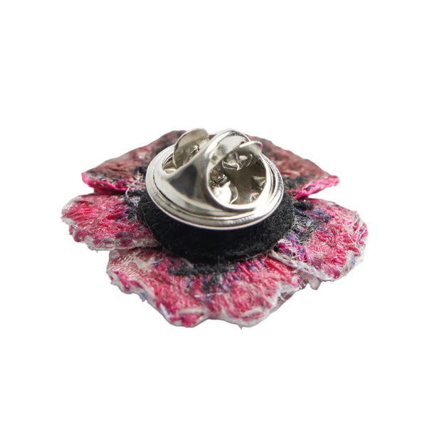 Brooch: Rose Pansy Button