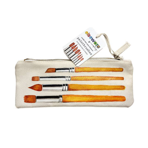 Elseware: Paintbrush Set - Nylon Filament in Canvas Bag - 8 Assorted