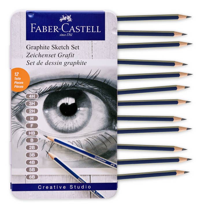 12 Count Goldfaber Graphite Pencil Sketch Set