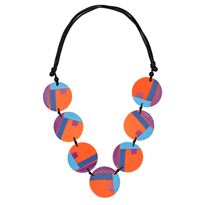 Orange Multi Poppy Necklace