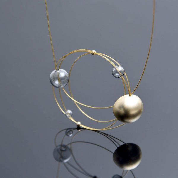 Circa Necklace - Gold/Grey