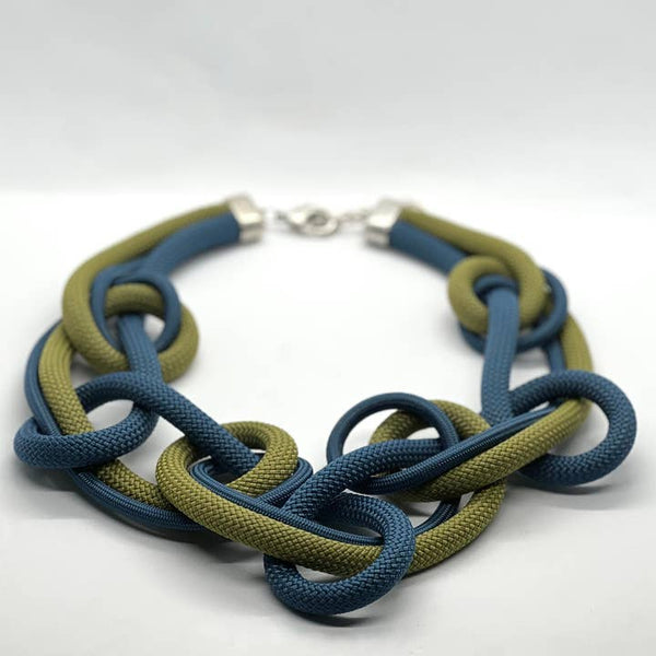 Joy: A Bold Avant-Garde Statement Rope Knotted Necklace
