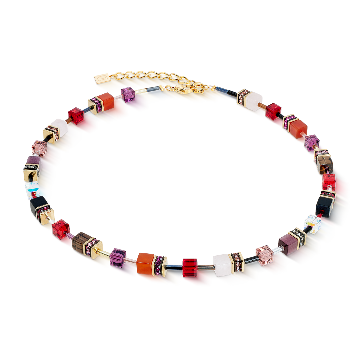 GeoCUBE® Iconic Precious Necklace Festive red