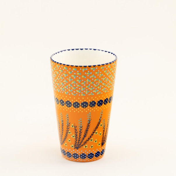 Art Deco Ceramic Vase - Orange