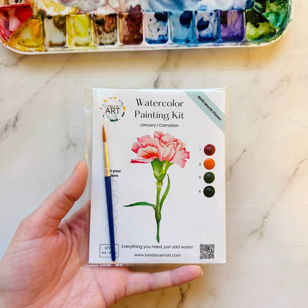 Watercolor Kit: Carnation