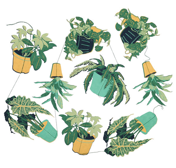 Houseplants Vertical Wall Hanging