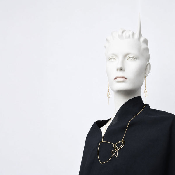Elva Necklace - Satin Gold