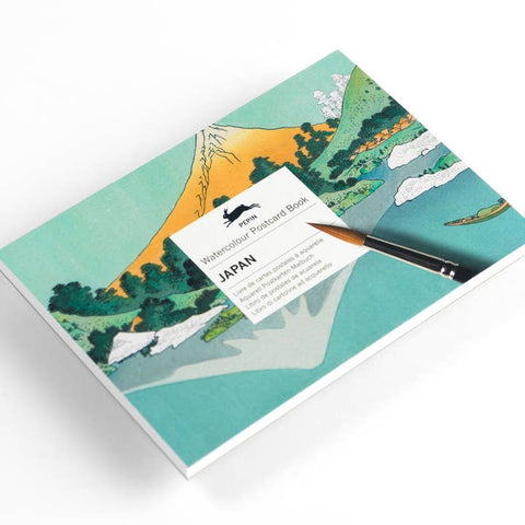 Japan Watercolor Postcard Book