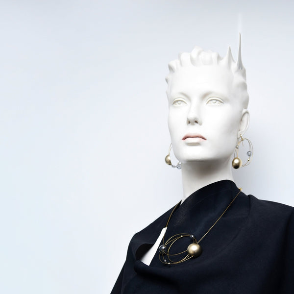 Circa Necklace - Gold/Grey