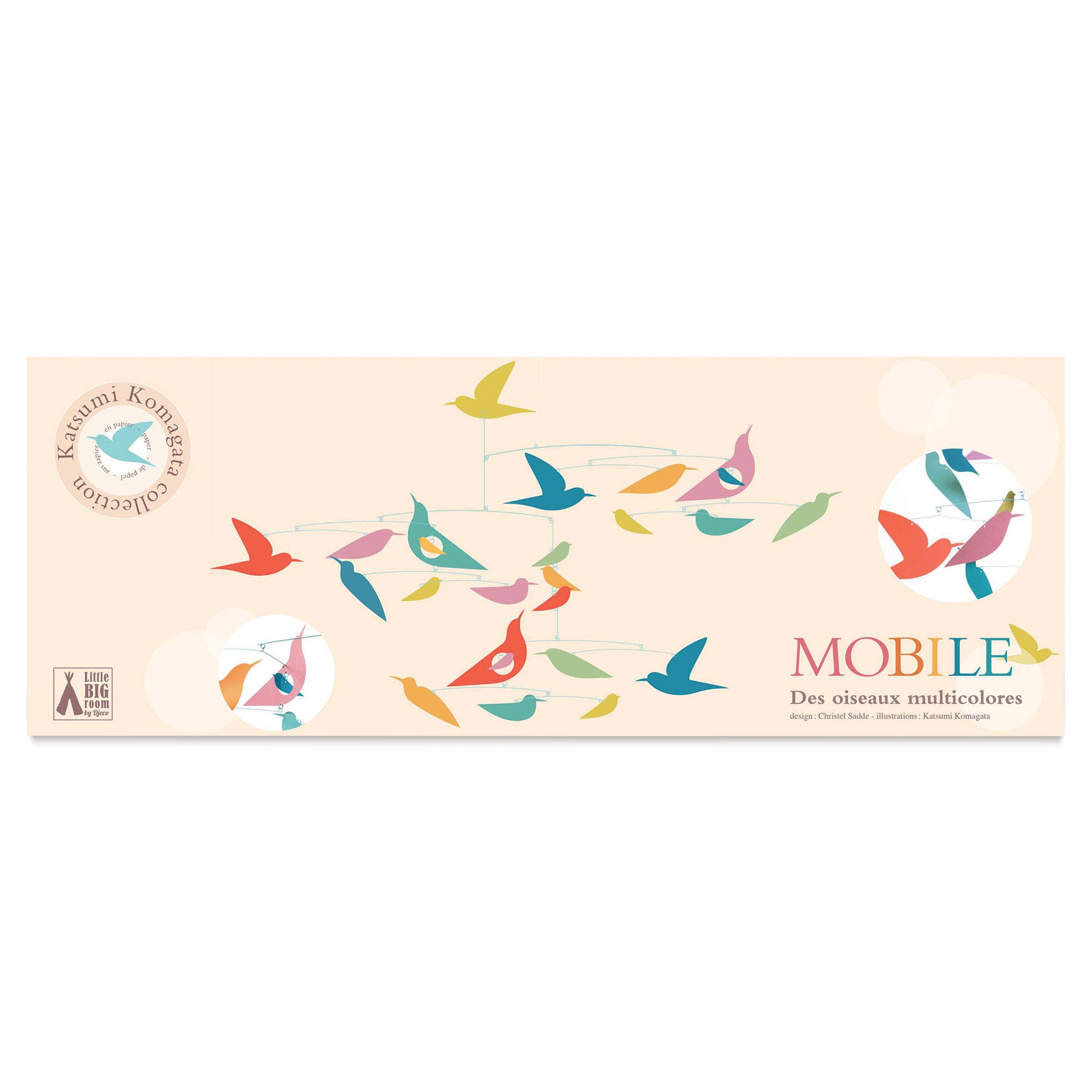 Multicolor Birds Mobile