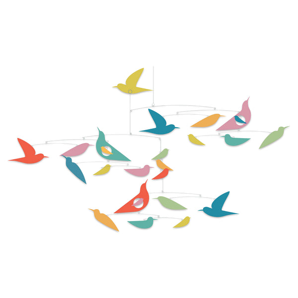 Multicolor Birds Mobile