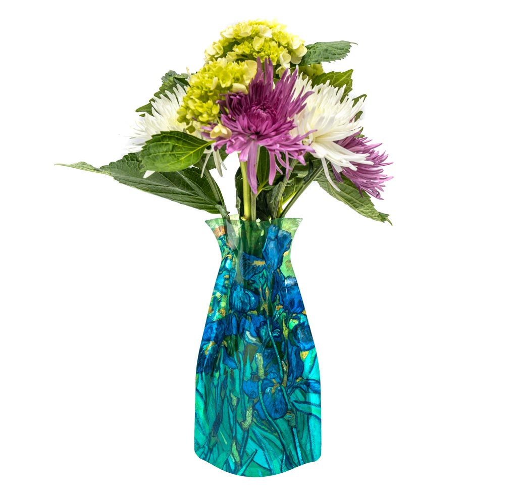 Vincent Van Gogh Irises Expandable Vase