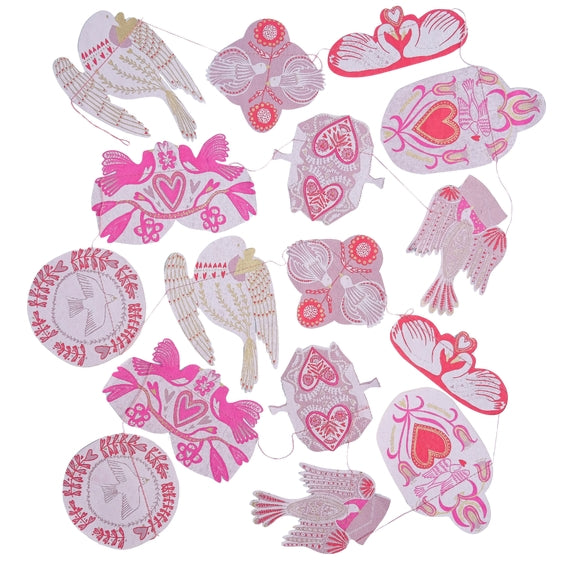 Love Birds Sewn Garland