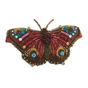 European Peacock Butterfly Brooch