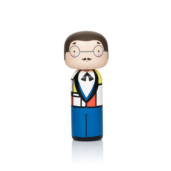 Piet Kokeshi Wooden Doll