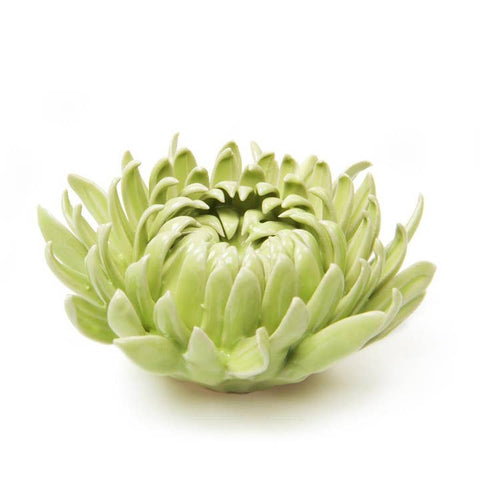 Ceramic Succulent - Green Flower