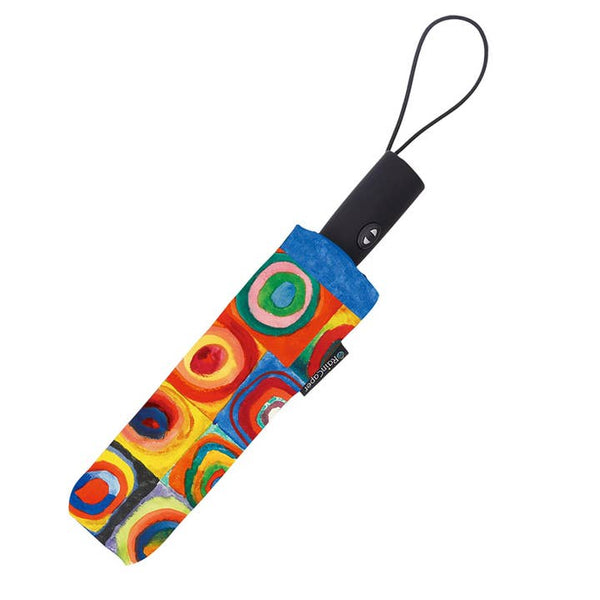 Kandinsky "Circles" Folding Travel Umbrella