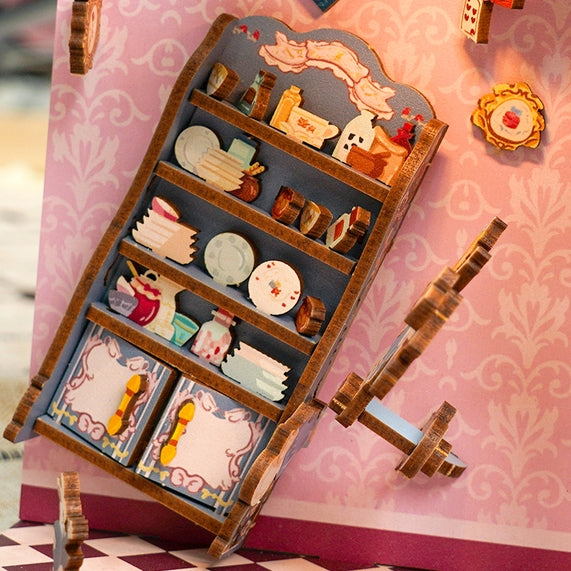 DIY Miniature House Book Nook Kit: Alice's Adventure