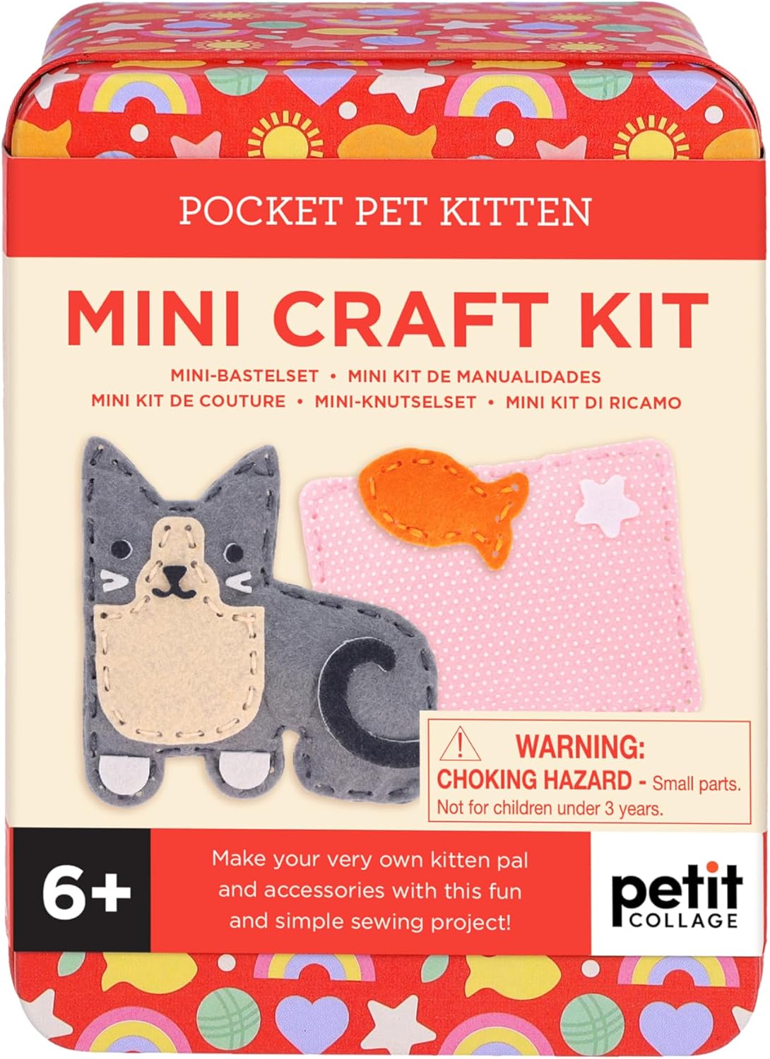 Petit Collage: Mini Craft Kit: Pocket Pet Kitten
